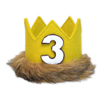 Baby 1/2th Birthday Hats 1th 2th 3th 4th 5th Wild One Crown Where The Wild Things Are Theme Birthday Party Photo Booth Props