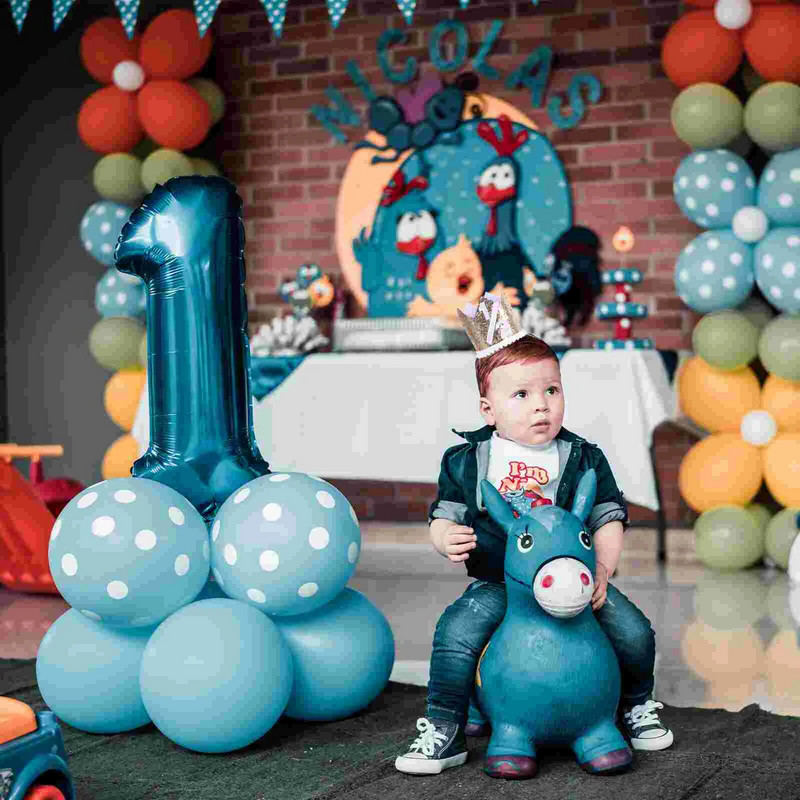 Pol narodeninová čiapka detská párty 1/2 dekorácia oslava bábätko foto rekvizita čiapky koruna pre deti pre deti