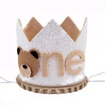 Üheaastase sünnipäevamütsi kroon 1. sünnipäeva kroonimütsid Printsess beebile Esimese sünnipäeva tüdrukule Baby Shower Peokaunistus