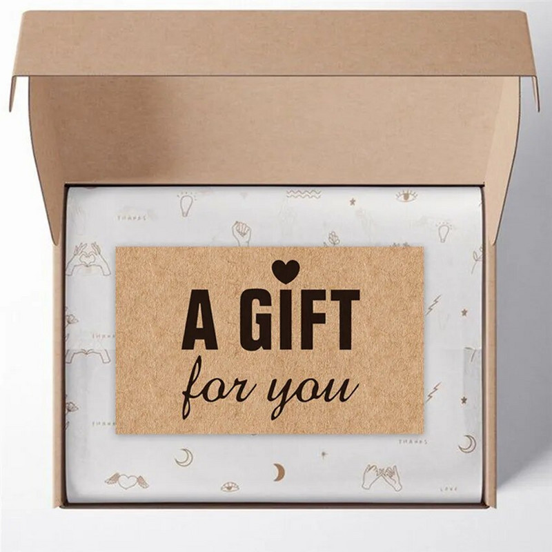 Kartica od kraft papira od 30 komada "Dar za vas" za podršku malim poslovnim karticama Enterprise Store Zahvalnice Dekoracija vjenčanih darova