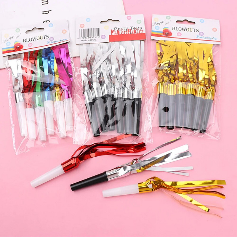 12 bucăți amuzante ciucuri de petrecere explozii fluieruri pentru copii pentru petrecerea de aniversare, articole de decorare, noice maker, jucării, pungi de bunătate