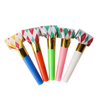 10 τεμ. Party Blowouts Horns Noise Makers Παιδικές σφυρίχτρες Cheering Props Μπομπονιέρες γενεθλίων Προμήθειες (διάφορα χρώματα)