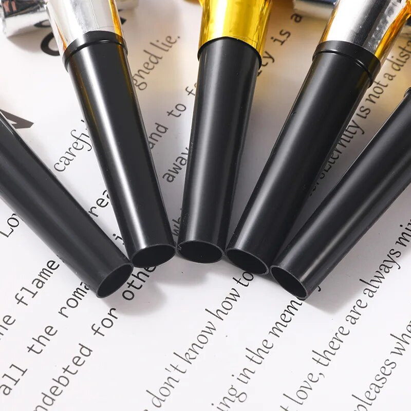 100 gab. Smieklīgi ballītes svilpes Zelta sudraba svilpes Bērnu Dzimšanas dienu ballītes Dekorācijas piederumi Trokšņu veidotāju Rotaļlietas Labuma somas