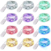 1M 2M 3M 5M varinė viela LED styginiai žibintai, veikiantys su baterijomis šventinis apšvietimas Pasakų girlianda Kalėdų eglutės vestuvių vakarėlio dekoravimui