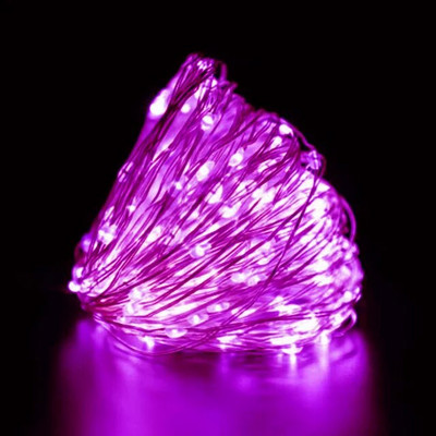 1M 2M 3M 5M varinė viela LED styginiai žibintai, veikiantys su baterijomis šventinis apšvietimas Pasakų girlianda Kalėdų eglutės vestuvių vakarėlio dekoravimui