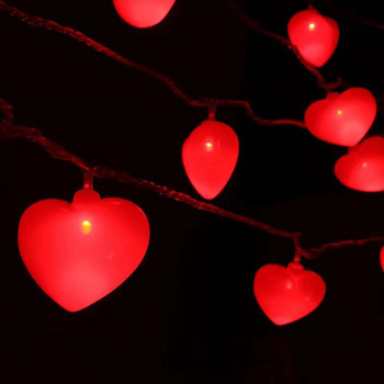 Светодиодна приказна светлина Стринг Външни водоустойчиви струнни светлини Спалня Градина Свети Валентин Рожден ден Лампа за декорация на сватбено тържество