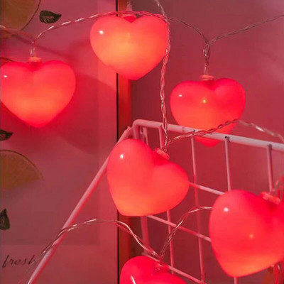Светодиодна приказна светлина Стринг Външни водоустойчиви струнни светлини Спалня Градина Свети Валентин Рожден ден Лампа за декорация на сватбено тържество