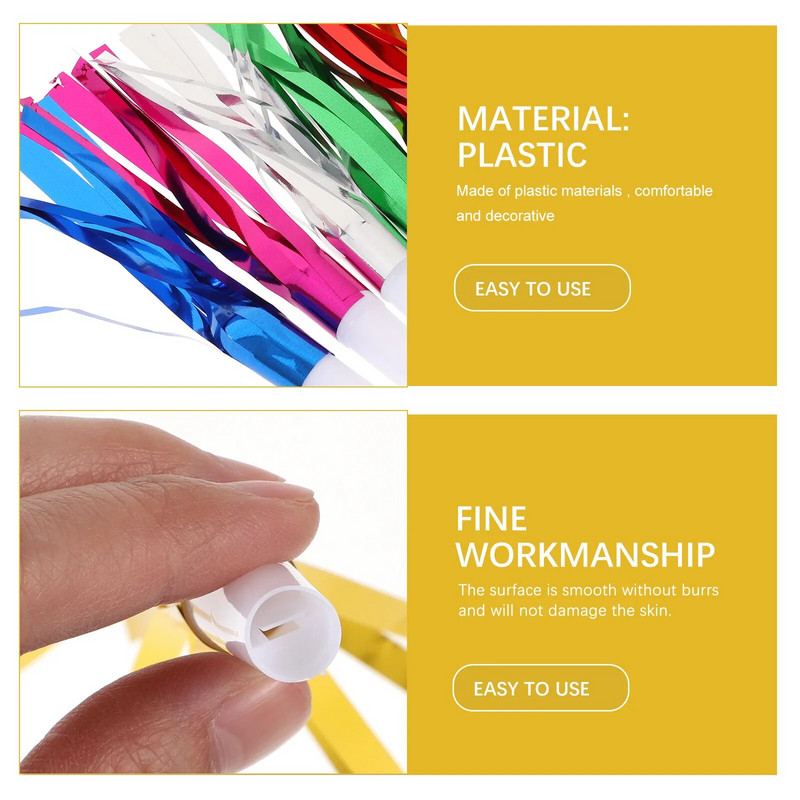 24 vnt Vakarėlių pūstuvai Vakarėlio pūtikliai Vakarėlio triukšmadariai Muzikiniai išpūtimai Vaikų vakarėlių reikmenys Krepšelio reikmenys ( mišrios spalvos )