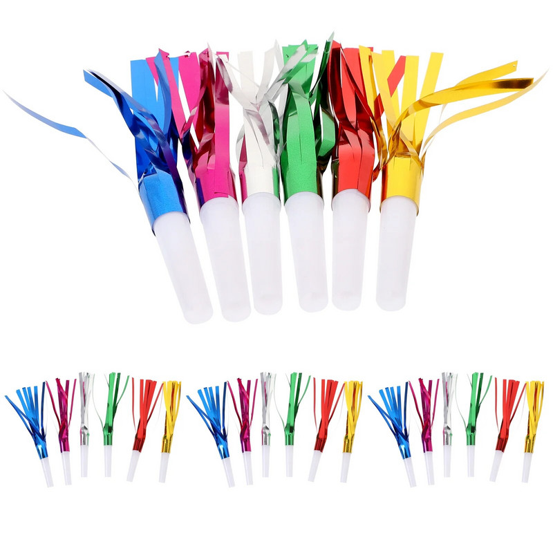 24 vnt Vakarėlių pūstuvai Vakarėlio pūtikliai Vakarėlio triukšmadariai Muzikiniai išpūtimai Vaikų vakarėlių reikmenys Krepšelio reikmenys ( mišrios spalvos )