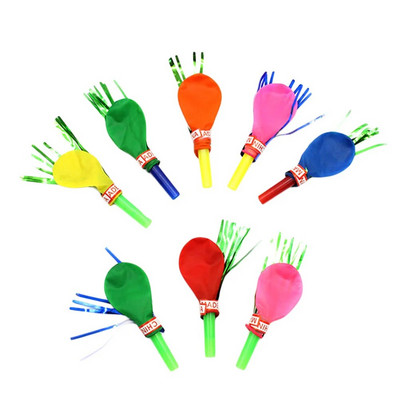 Kifújó léggömb zenés rojtos csillogó sípok kifújó játékok születésnapi karácsonyi ünnepi partira