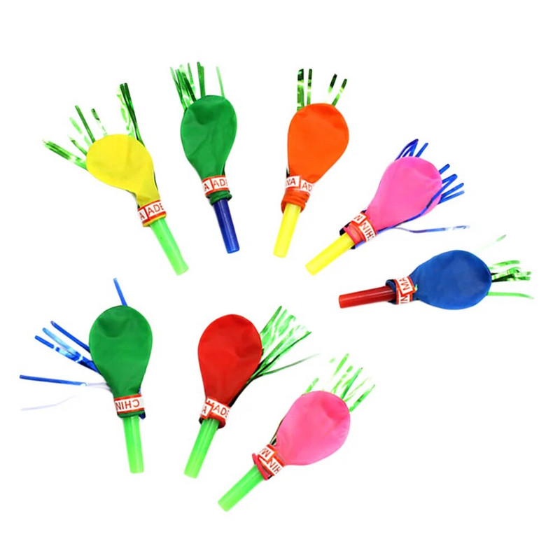 Kifújó léggömb zenés rojtos csillogó sípok kifújó játékok születésnapi karácsonyi ünnepi partira