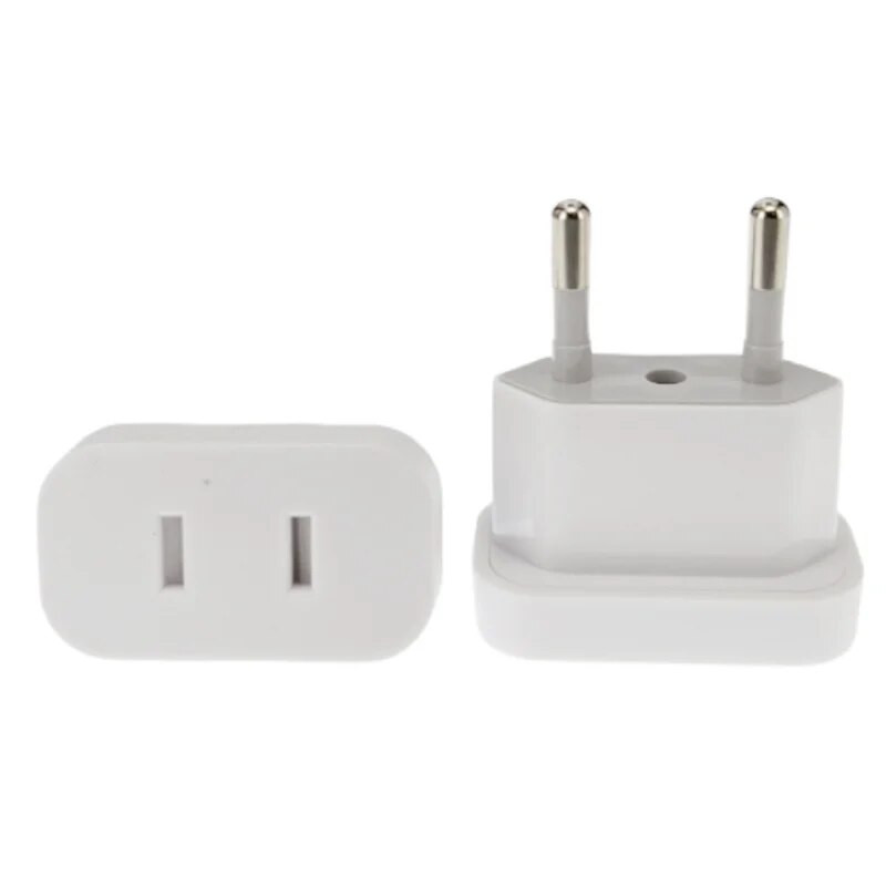 Adaptér EÚ zástrčky US do EÚ Euro Kórea Francúzsko cestovný adaptér CN Čína do Európy Rusko 2-pinový AC prevodník elektrická zásuvka
