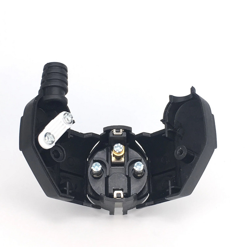 Eu kintamosios srovės adapterio lizdas 16A 250 V jungties kabelis elektros kištukas baltas juodas kištukas konverterio adapteris nuimamas kištukas