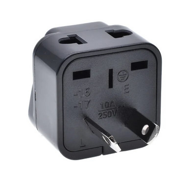 Univerzalni CN US UK EU u AU utikač adapter 2 u 1 Australija pretvarač utičnica Kina Novi Zeland putni utikač adapter 10A Bijelo Crno