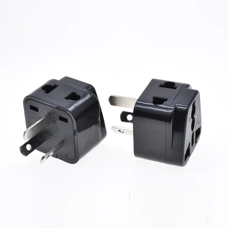 Univerzalni CN US UK EU u AU utikač adapter 2 u 1 Australija pretvarač utičnica Kina Novi Zeland putni utikač adapter 10A Bijelo Crno