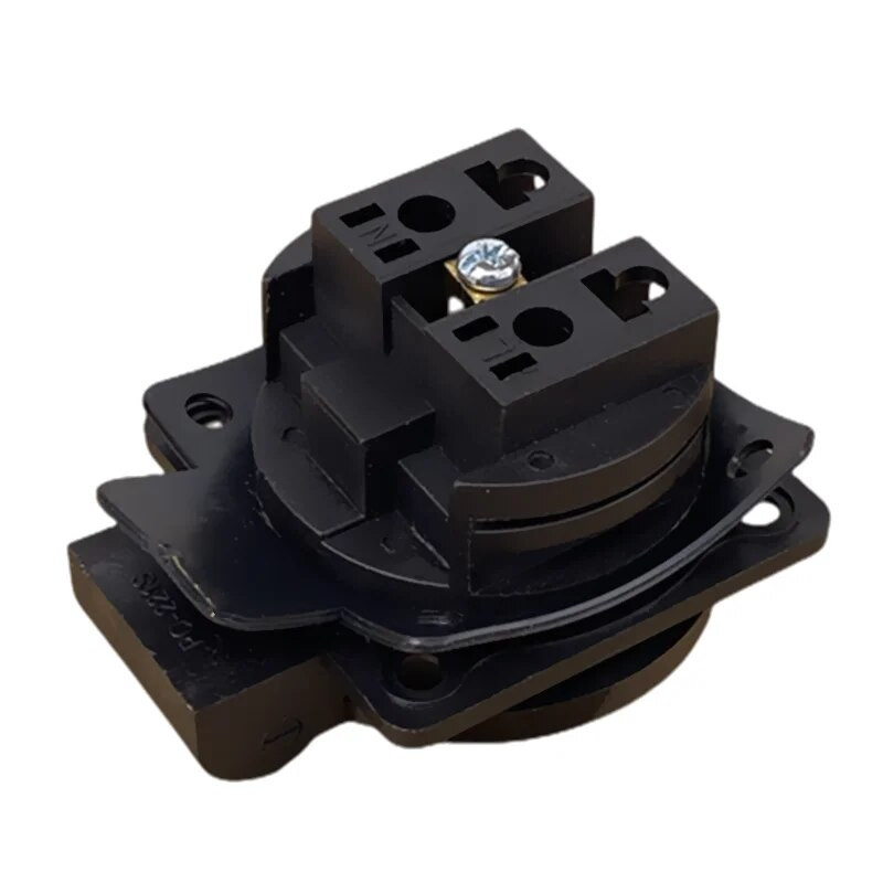 Negru Albastru Impermeabil Franch Germania Priză de siguranță pentru industrie 16A 250V Capac CE Impermeabil rezistent la praf Conector de alimentare Priză AC