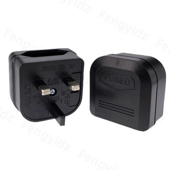 1Pc European Euro EU 2 Pin to UK 3Pin Power Socket Travel Plug Adapter Νέος