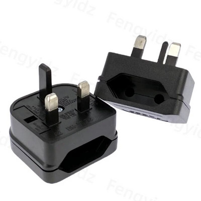 1 tk euroopa euro EU 2 pin to UK 3 pin Power Socket reisipistiku adapteri muundur Uus