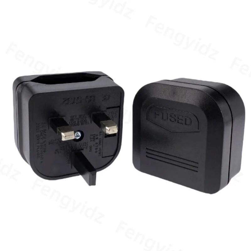 1Gb Eiropas Euro EU 2 Pin uz UK 3Pin Power Socket Travel Plug Adapter Converter Jauns