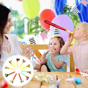 10 бр. Детски шумотворни играчки за рожден ден, нова година, шумотворци, аплодиращи реквизити, деца, играещи със свирка, парти консумативи