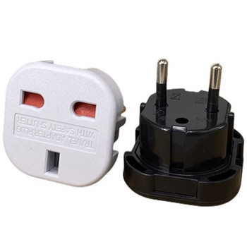 1 бр. ЕС електрически контакт UK to EU Travel Plug Adapter Electrical Plug Converter Outlet British UK AC захранващ кабел Гнездо за зарядно устройство