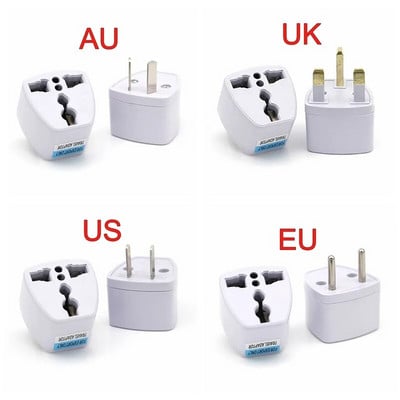 1PC Univerzalni US UK AU u EU utikač SAD u Euro Europa Putni zidni AC punjač Utičnica Adapter Pretvarač 2 Okrugla utičnica