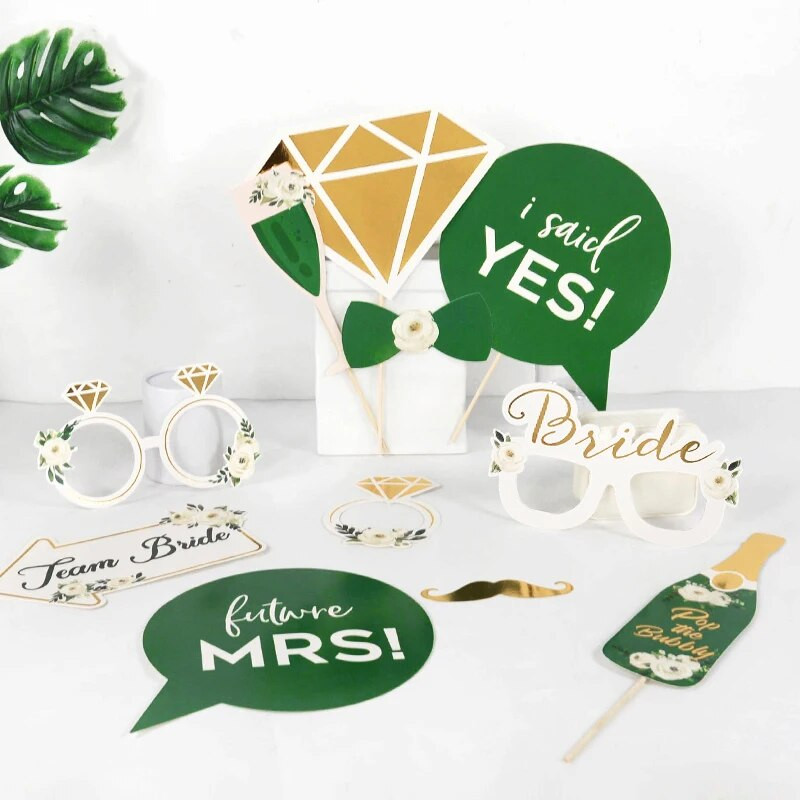 Kāzu noformējums Foto kabīnes rekvizīti DIY ūsas Lūpas Brilles Komanda Līgavainis Mrs Mrs Dušas dekors Vecmeitu ballītes piederumi