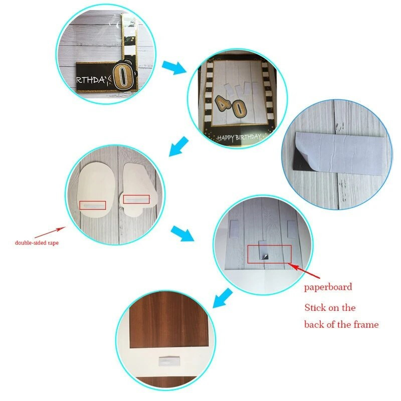 16. 21. 30. 40. 50. 60. rođendan Rekviziti okvira kabine za fotografije JEDNOGODIŠNJAKA Dekoracije za rođendanske zabave Rekviziti kabine za fotografije odraslih