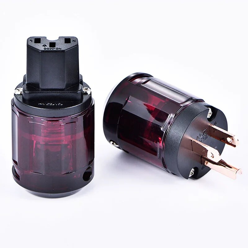 Novi audiofilski utikač za napajanje HIFI audio utičnica za ožičenje US Anti-off ravni AV konektor Industrijski zaključani utikač 15A 125V