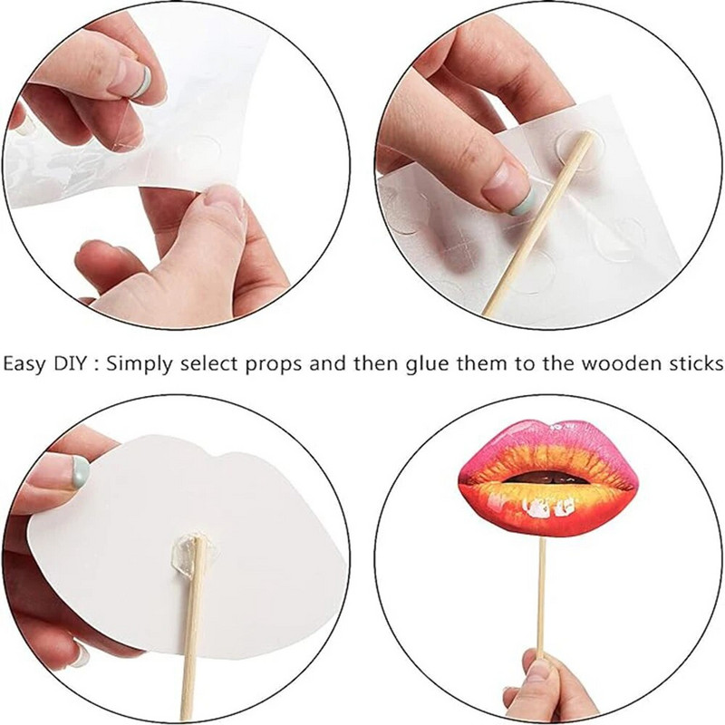 20 bucăți/set pentru adulți amuzant buze gură DIY Photobooth recuzită decorare nuntă DIY foto cabină petrecere de aniversare decorațiuni de nuntă