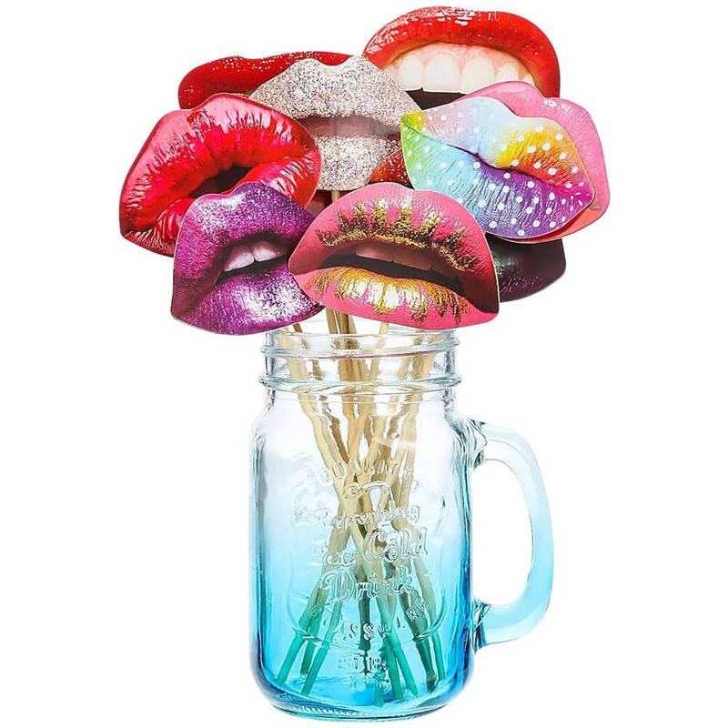 20 bucăți/set pentru adulți amuzant buze gură DIY Photobooth recuzită decorare nuntă DIY foto cabină petrecere de aniversare decorațiuni de nuntă