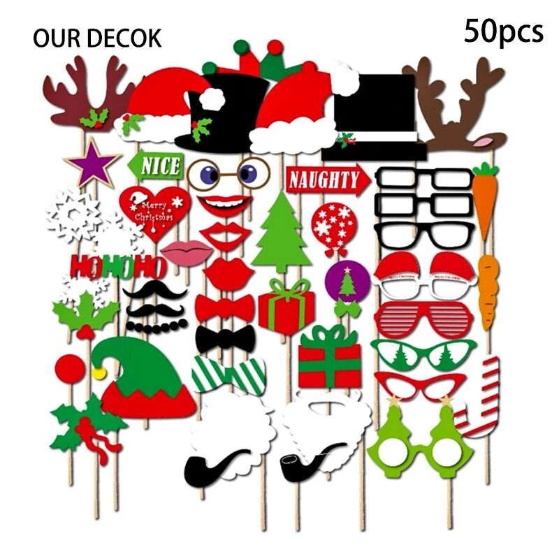 Recuzită foto Cabina foto Just Merried Ochelari amuzant DIY Zi de naștere Baby Shower Băiat Fată Recuzită pentru cabina foto Decoratiuni de nuntă