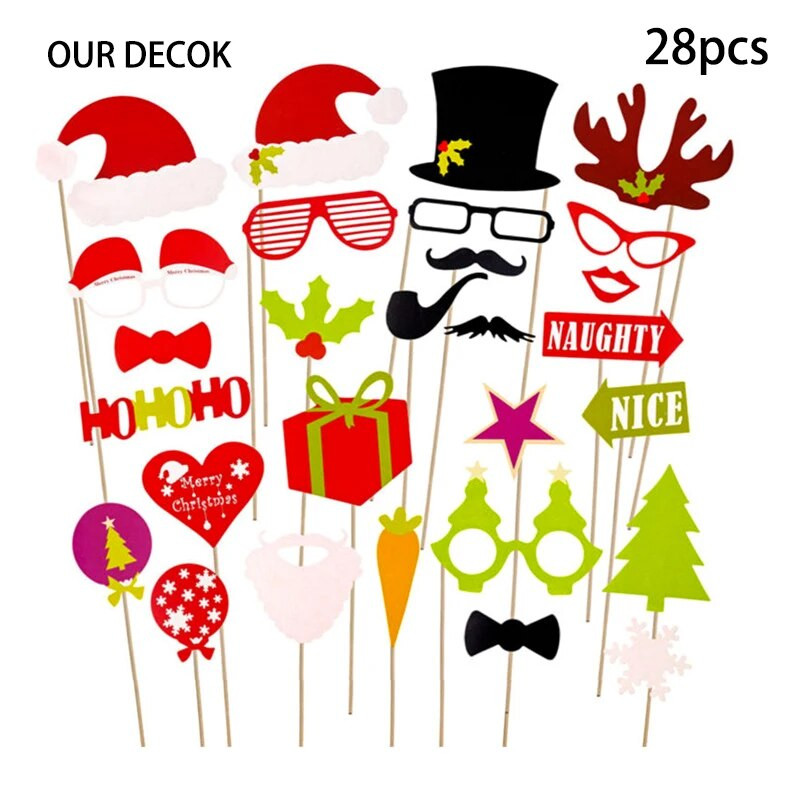 Recuzită foto Cabina foto Just Merried Ochelari amuzant DIY Zi de naștere Baby Shower Băiat Fată Recuzită pentru cabina foto Decoratiuni de nuntă