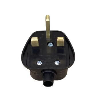UK Мъжки резервен 3-пинов щепсел тип G Електрически контакти Schuko Британски захранващ адаптер Щепсел за удължителен кабел