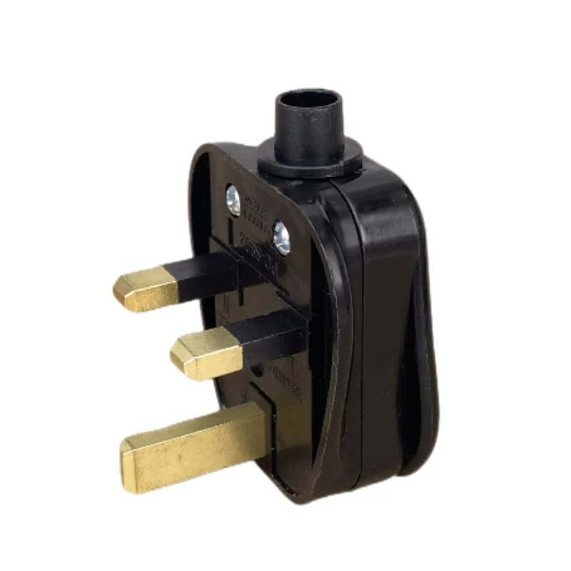 UK muški zamjenski 3-pinski utikač tipa G, električni utičnice Schuko, britanski strujni adapter, utikač za produžni kabel