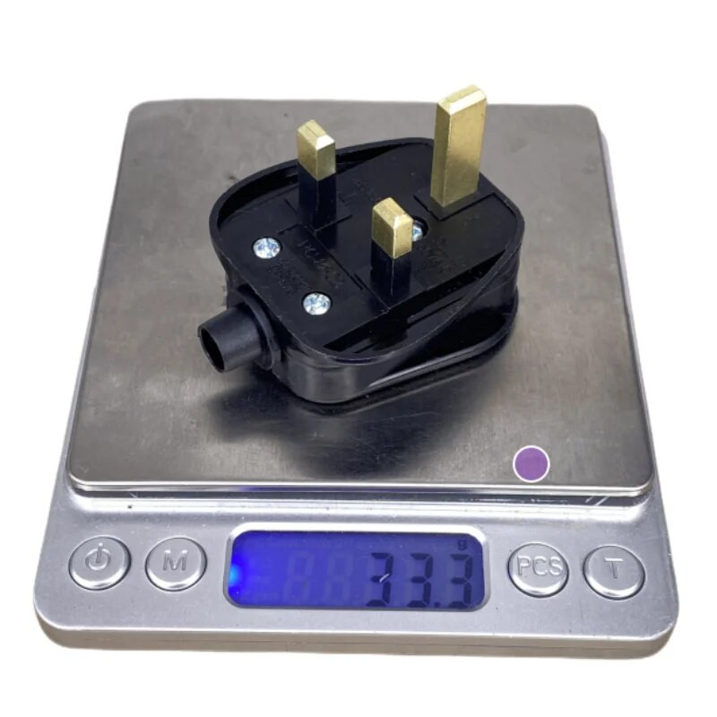 UK muški zamjenski 3-pinski utikač tipa G, električni utičnice Schuko, britanski strujni adapter, utikač za produžni kabel