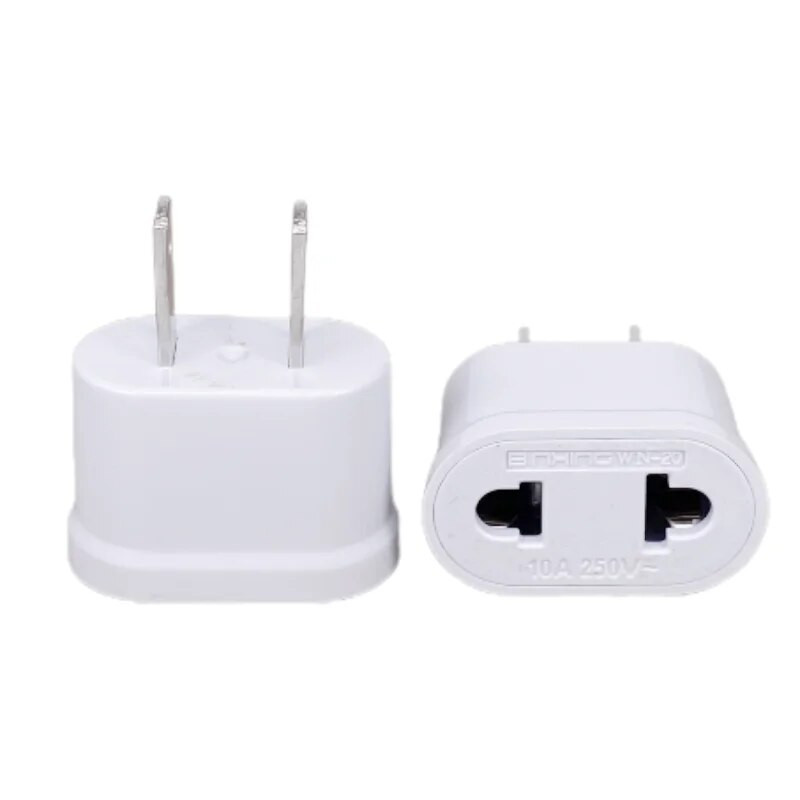Adapterska utičnica za EU utikač, utičnica iz SAD-a u EU, pretvarač naponskog adaptera, američki EU-američki utikač, putni adapteri, utičnice, utičnica za punjač