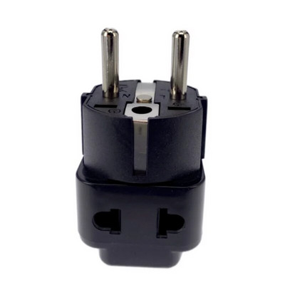 Bijelo Crni bakar 2u1 AU UK SAD-EU Univerzalno Njemačka Francuska Indonezija Južna Koreja Rusija Adapter za putni utikač Tip E/F