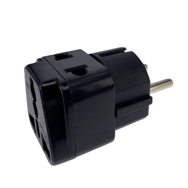 Bijelo Crni bakar 2u1 AU UK SAD-EU Univerzalno Njemačka Francuska Indonezija Južna Koreja Rusija Adapter za putni utikač Tip E/F