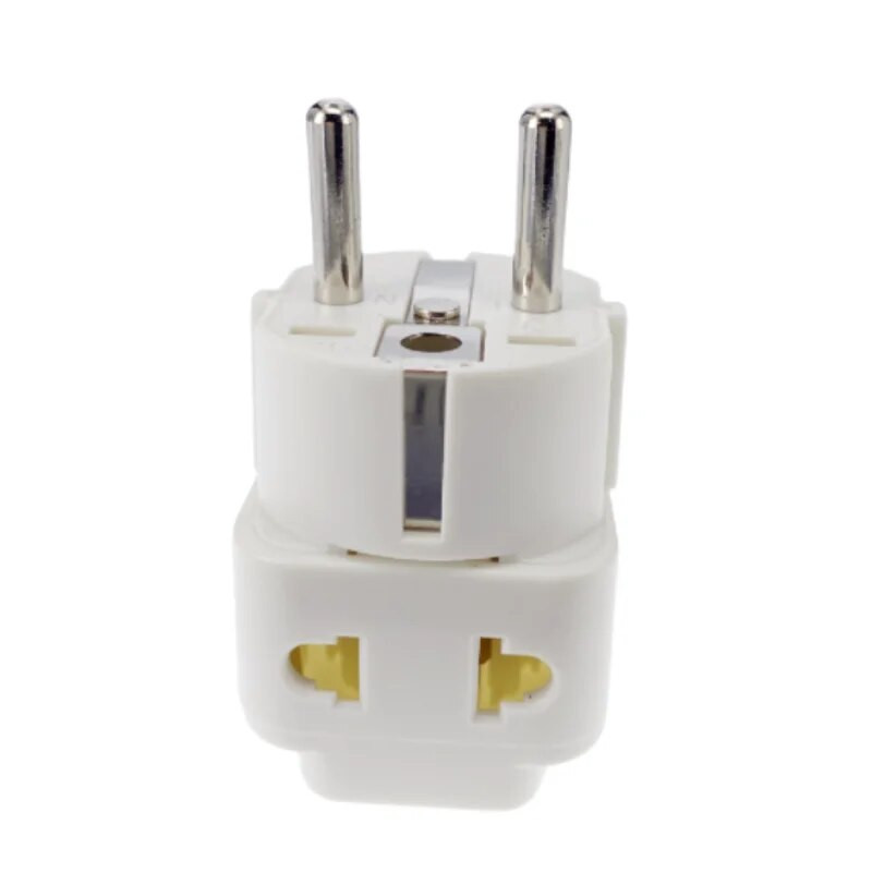 Bijelo Crni bakar 2u1 AU UK SAD-EU Univerzalno Njemačka Francuska Indonezija Južna Koreja Rusija Adapter za putni utikač Tip E/F