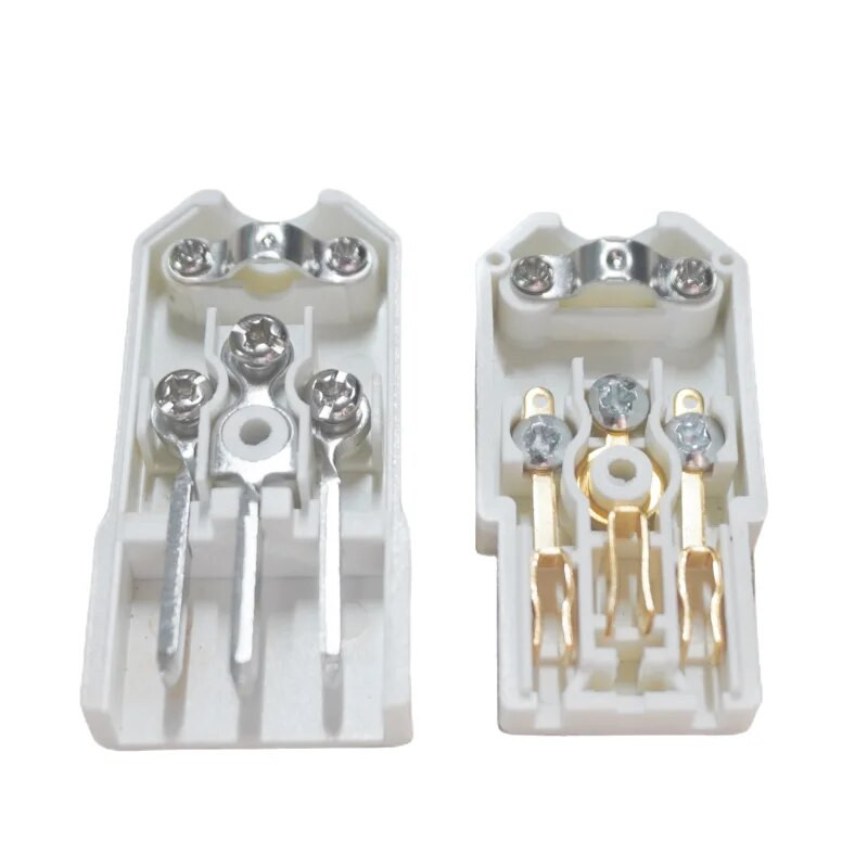 Baltas 10A 250V juodas IEC C13 /C14 kištukas, perjungiamas maitinimo jungtis, 3 kontaktų kintamosios srovės lizdas