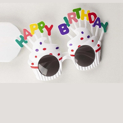 Új, szórakoztató születésnapi parti szemüveg Fotófülke kellékek Szemüvegek Nyári partikellékek Bulikedvezmények