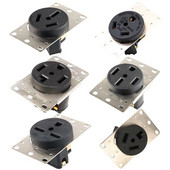 Amerikāņu ūdensizturīgs NEMA elektroinstalācijas rūpnieciskās kontaktligzdas spraudnis L5-50R 6-30R 10-50R 10-30R 14-30R L14-50R strāvas savienotāja izeja 30A 50A