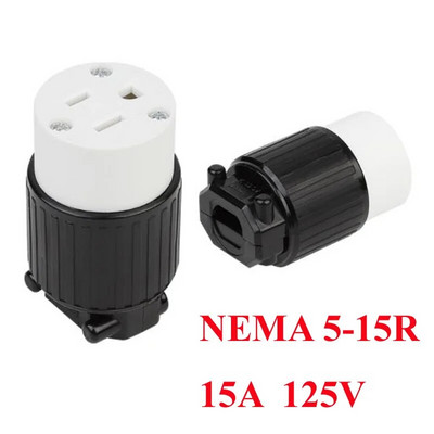 Must UL vask NEMA 5-15P 5-15R 5-20P 5-20R 6-15P 6-15R 6-20P 6-20R Ameerika Kanada Jaapan eemaldatav koost Toitepistiku pesa