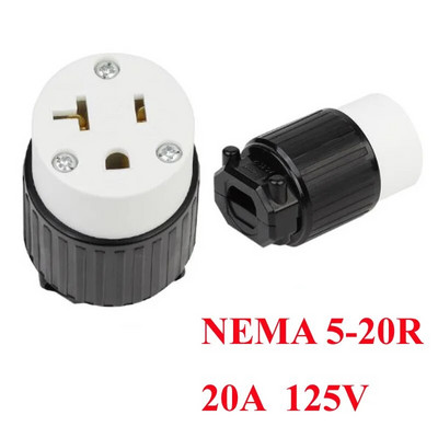 Must UL vask NEMA 5-15P 5-15R 5-20P 5-20R 6-15P 6-15R 6-20P 6-20R Ameerika Kanada Jaapan eemaldatav koost Toitepistiku pesa