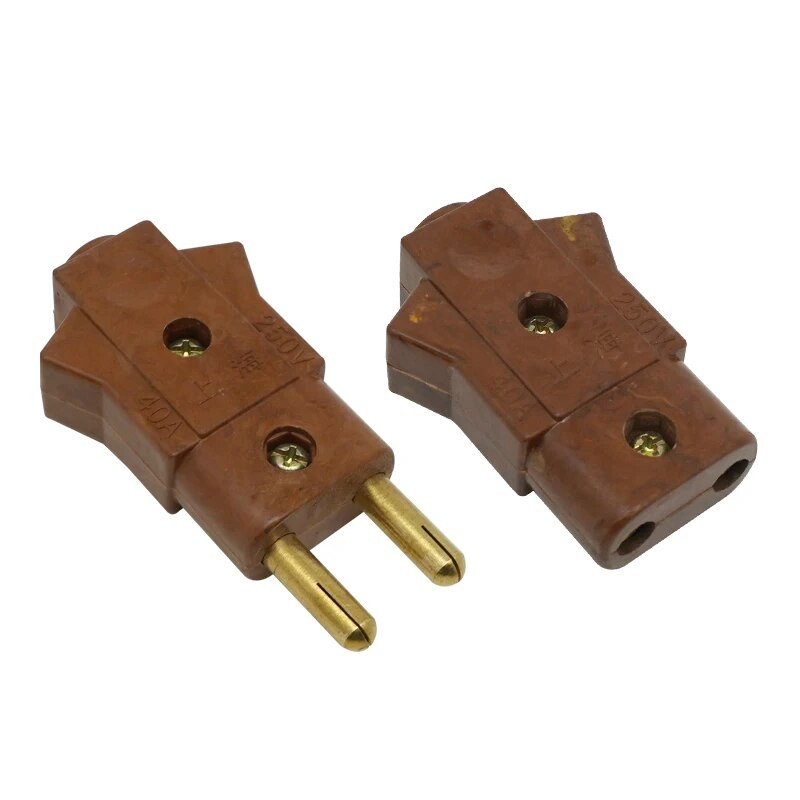 HOT 10A 40A pora bakelito kištuko lizdo ir vyriškos jungties scenos žibintų kištukas Pro Lighting 2 apvalios PIN perjungiamo lizdo kištukų rinkinys