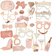 23 vnt Team Bride to Be Popieriniai nuotraukų stendo rekvizitai Kaukės Fotobūdelės mergvakario vestuvinio dušo reikmenys vestuvių dekoravimui