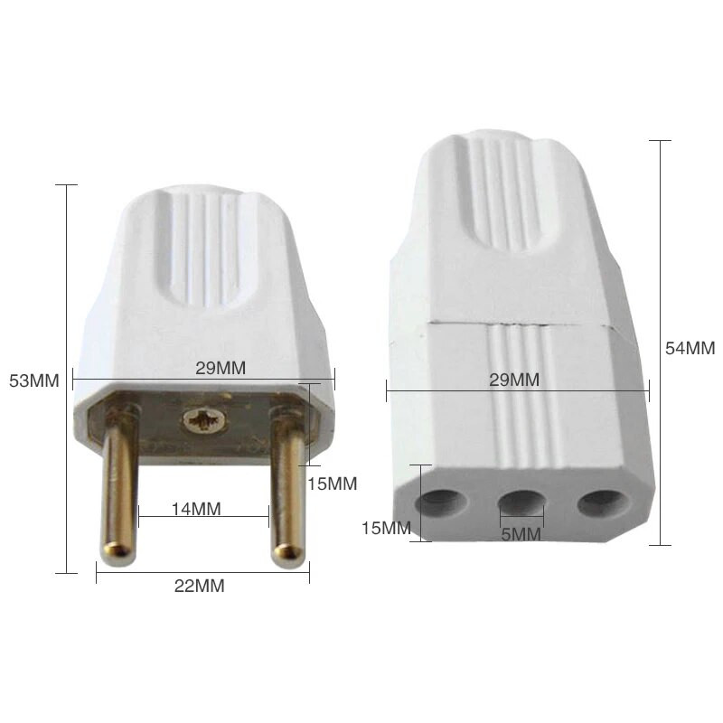 Fișă 4,0 mm Mufă electrică Mufă Priză Conector de alimentare Cablu Cablu Femeie Masculin Convertor Adaptor 10A 220V