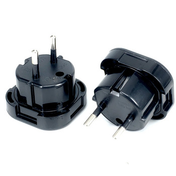 1PCS New Travel UK To EU Adapters 240V Υψηλής ποιότητας Euro Plug AC τροφοδοτικό τροφοδοτικό τροφοδοτικό Υποδοχή Black Mayitr