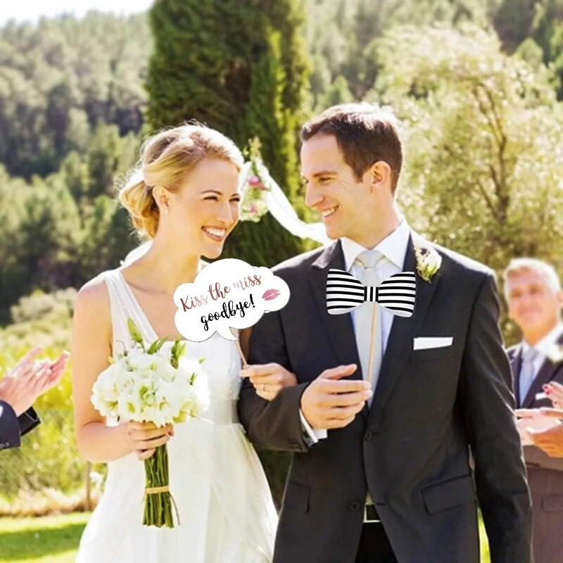 Rekviziti za foto kabine Dekoracije za vjenčanje Uradi sam smiješne maske Mr Mrs Photobooth Rekviziti za fotografije Dodaci Zabave za događaje Tuširanje djeteta